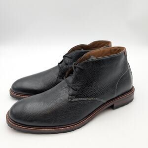 Johnston & Murphy Boswell Chukka Boots Lace-Up Men's Black Size US11.5M EU45